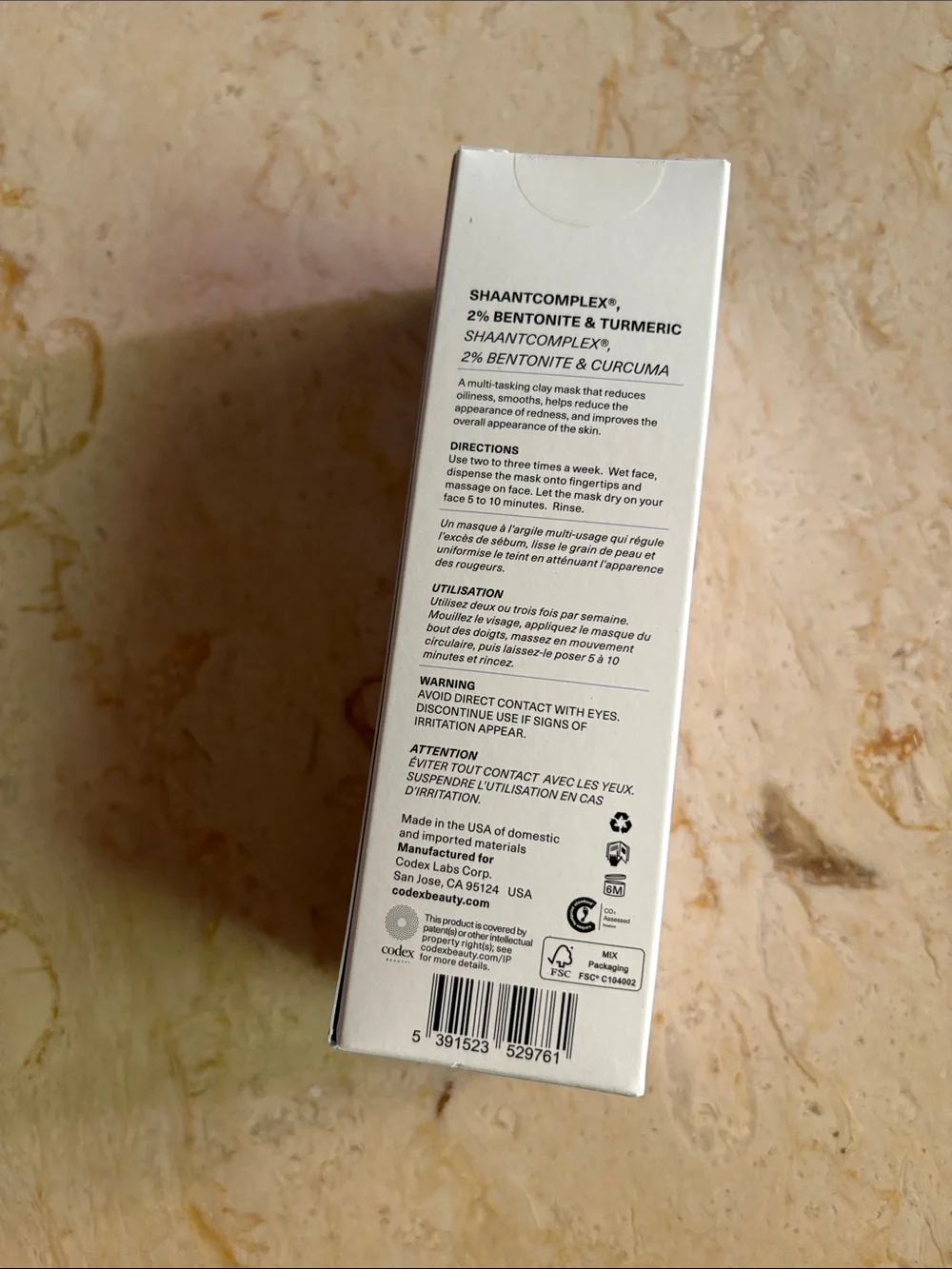 CODEX Beauty Labs Shaant Balancing Clay Mask